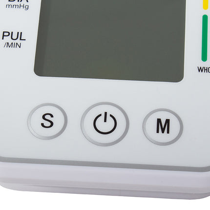 Elektronisk blodtryksmåler til overarmen med LCD-Display & opbevaringstaske
