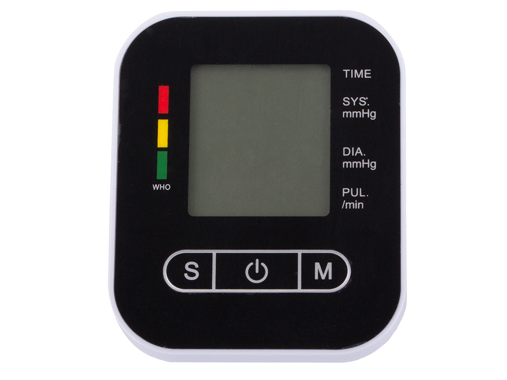 Elektronisk Blodtryksmåler til Overarm – LCD Display & Anti-Skrid Base