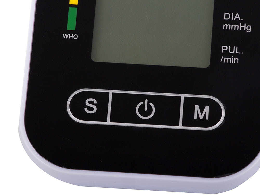 Elektronisk Blodtryksmåler til Overarm – LCD Display & Anti-Skrid Base