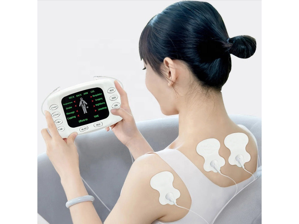 EMS Elektrostimulator med Akupressur-Sandaler – Muskel- & nervemassage til hele kroppen
