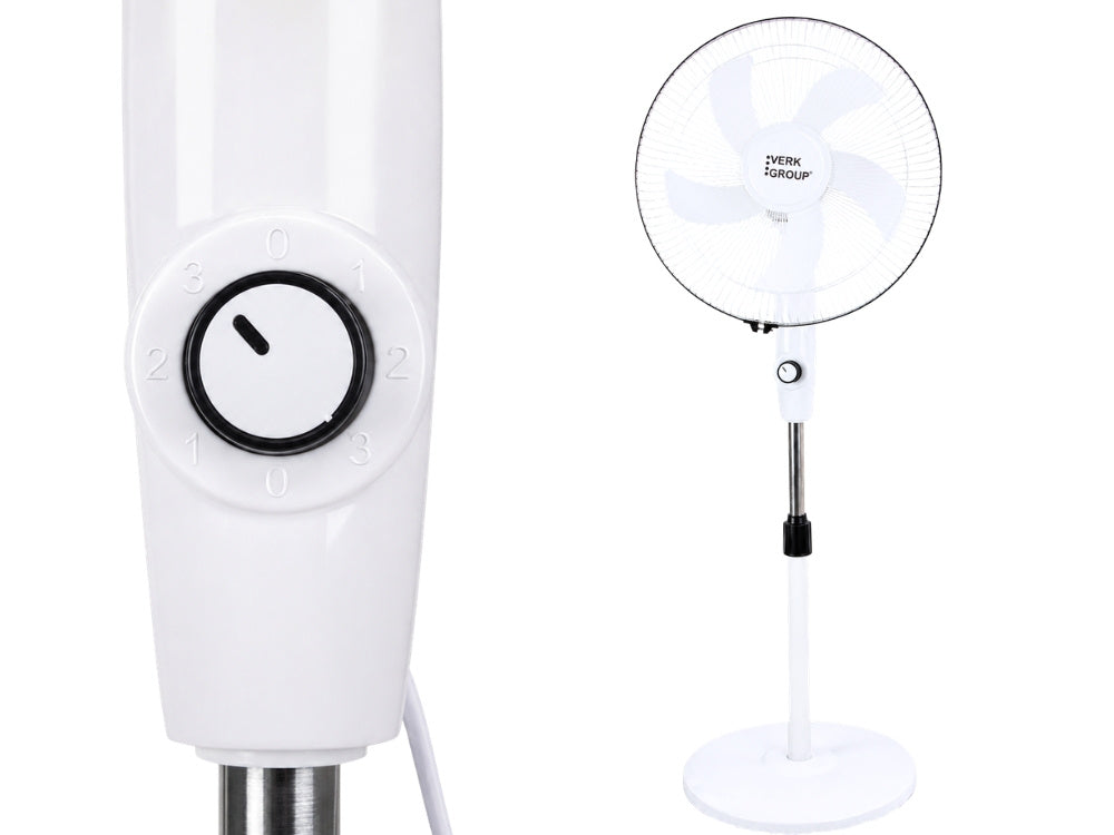 Gulvventilator 40 cm – Støjsvag Ventilator med Oscillation og Justerbar Højde