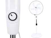 Gulvventilator 40 cm – Støjsvag Ventilator med Oscillation og Justerbar Højde