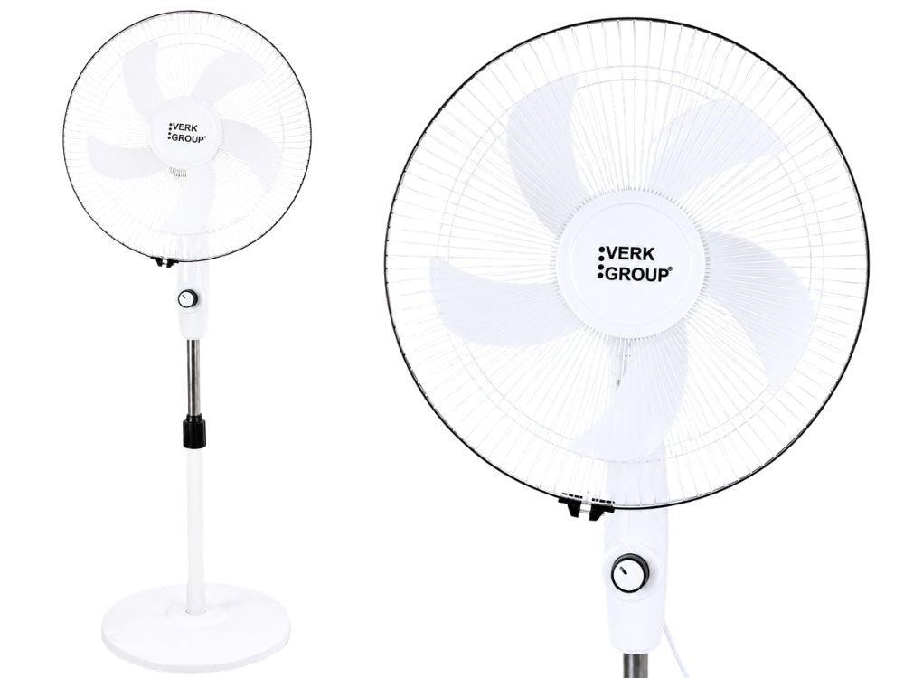 Gulvventilator 40 cm – Støjsvag Ventilator med Oscillation og Justerbar Højde