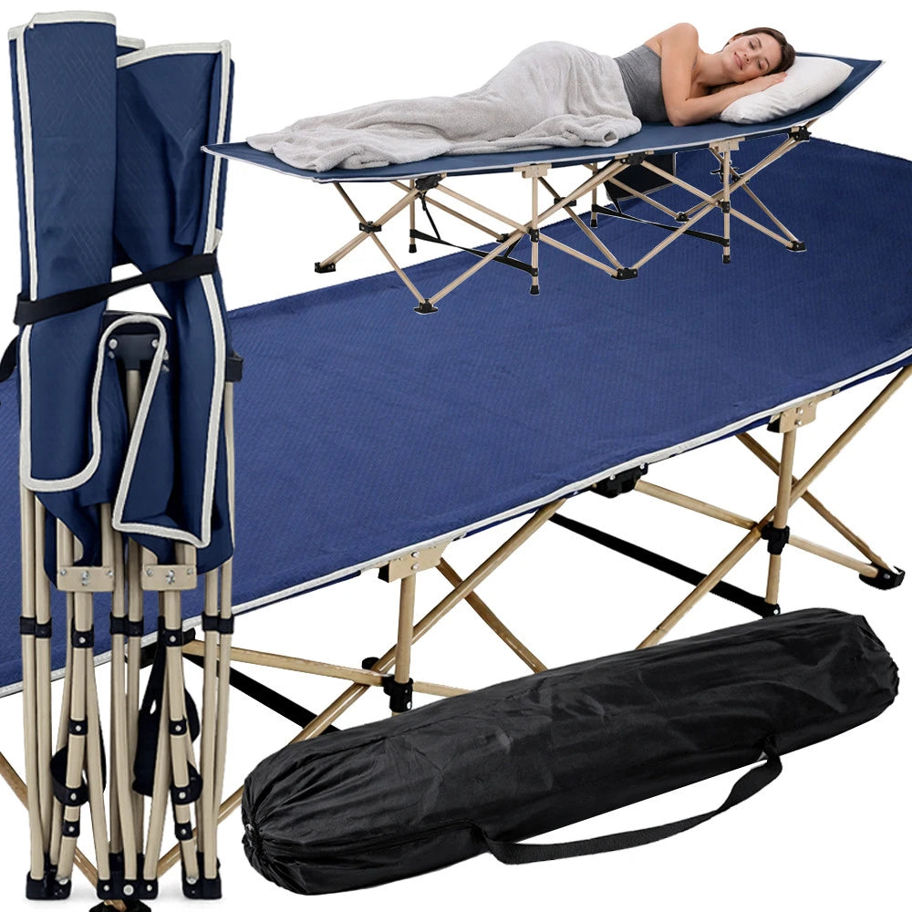 Gæsteseng/campingseng – Sammenklappelig 190x70 cm (Op til 130 kg)
