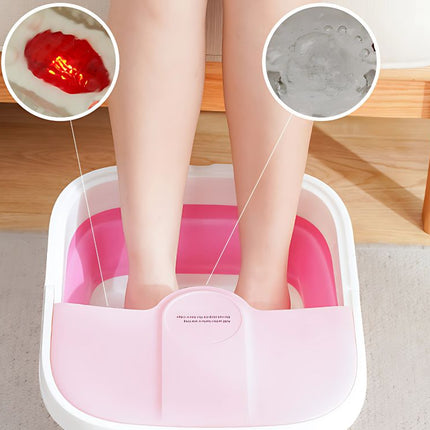 Sammenklappelig fodmassagebalje med Varme, Boblefunktion & Massage