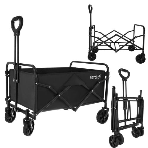 Transportvogn 80L, sammenklappelig – 85 kg Kapacitet med 4 hjul