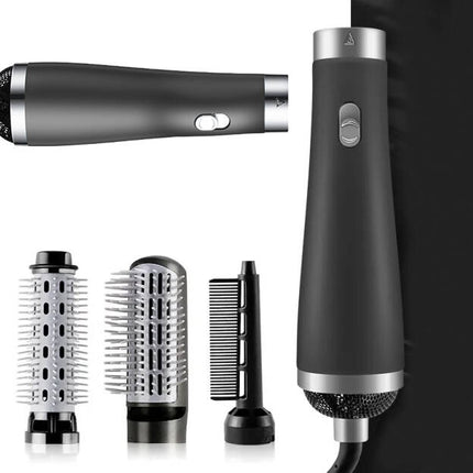 Multifunktionelt 3-i-1 Styling Kit: Hårtørrer, Krøllejern og Hårbørste