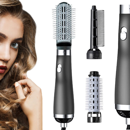 Multifunktionelt 3-i-1 Styling Kit: Hårtørrer, Krøllejern og Hårbørste