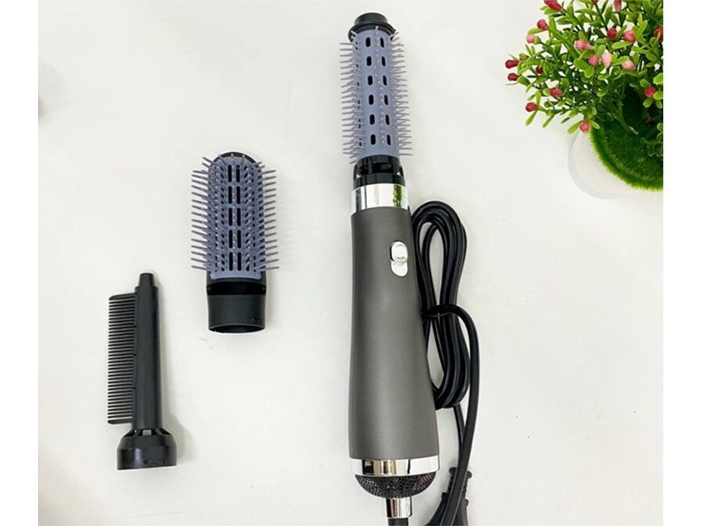 Multifunktionelt 3-i-1 Styling Kit: Hårtørrer, Krøllejern og Hårbørste