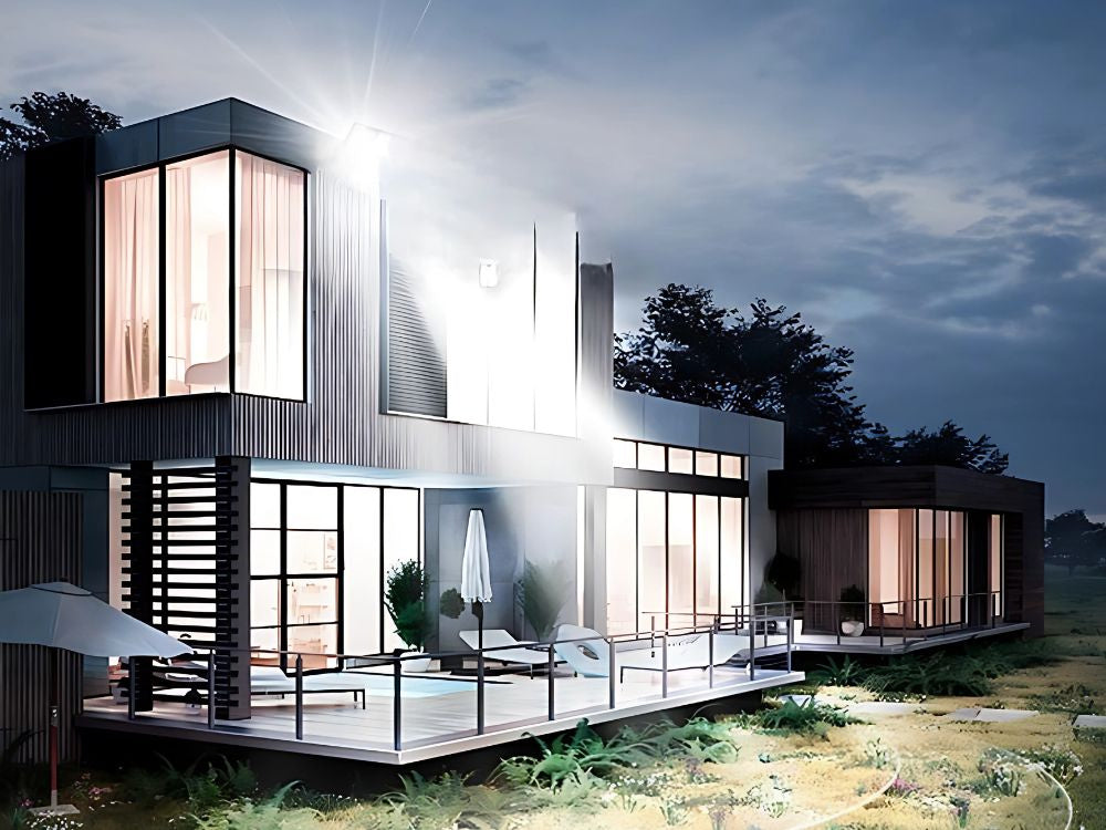 Halogen LED projektør 50W 6000K med skumringssensor (tænd/sluk ved daggry) IP66.