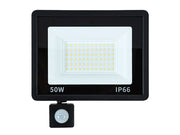 Halogen LED projektør 50W 6000K med skumringssensor (tænd/sluk ved daggry) IP66.