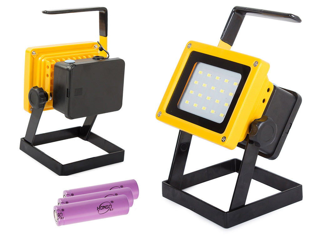Genopladelig LED Arbejdslampe – 100W med 3 Lysindstillinger