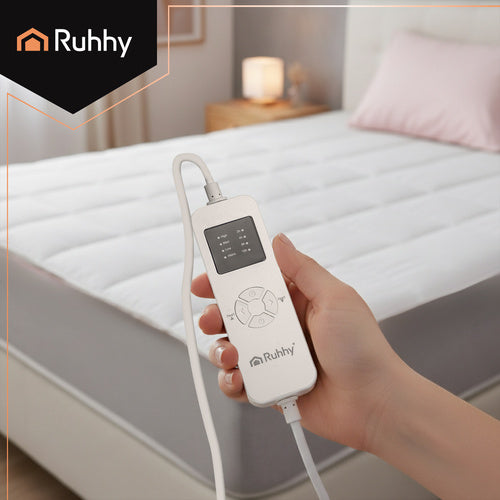 Varmemadras til dobbeltseng – 203 x 152 cm med 2 Fjernbetjeninger