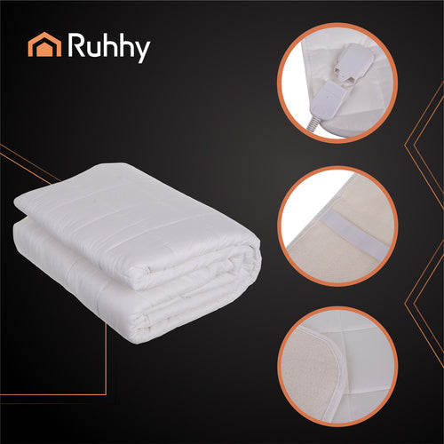 Varmemadras til dobbeltseng – 203 x 152 cm med 2 Fjernbetjeninger