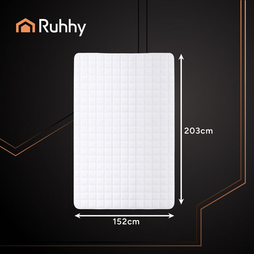 Varmemadras til dobbeltseng – 203 x 152 cm med 2 Fjernbetjeninger