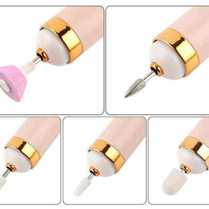 Trådløs Neglefil til Manicure og Pedicure med USB-Opladning