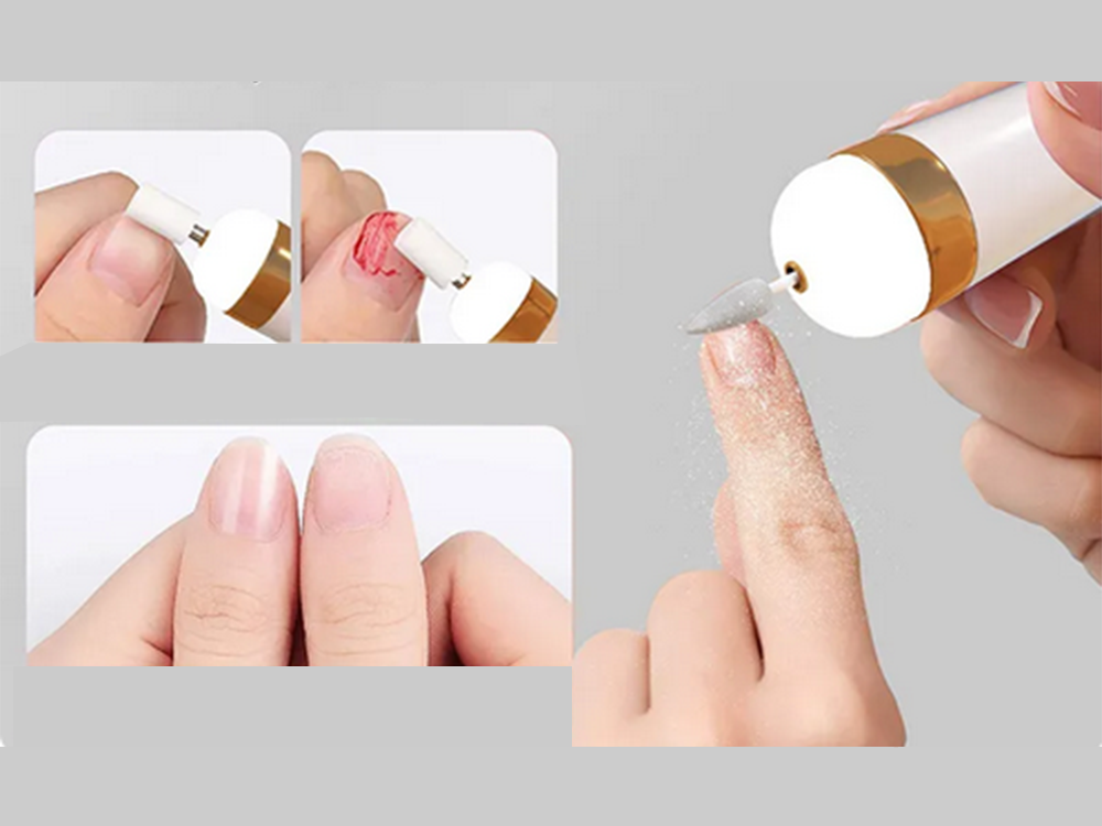 Trådløs Neglefil til Manicure og Pedicure med USB-Opladning