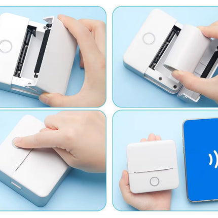 Mini Termoprinter, trådløs – Print fotos, noter og mærkater på farten