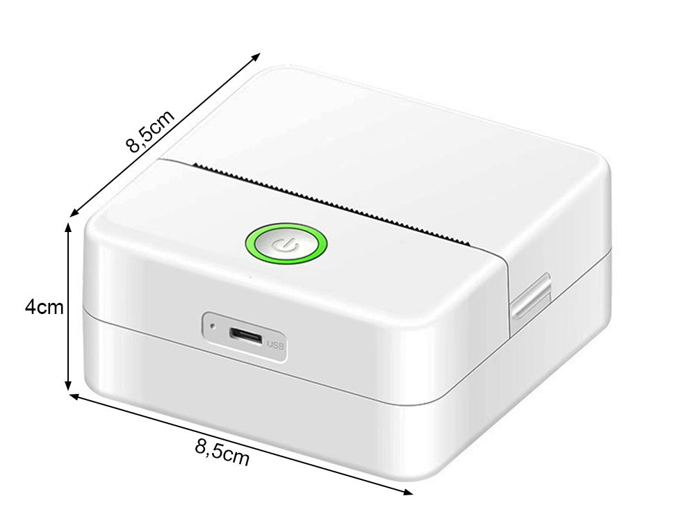 Mini Termoprinter, trådløs – Print fotos, noter og mærkater på farten