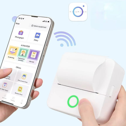 Mini Termoprinter, trådløs – Print fotos, noter og mærkater på farten