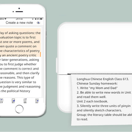 Mini Termoprinter, trådløs – Print fotos, noter og mærkater på farten
