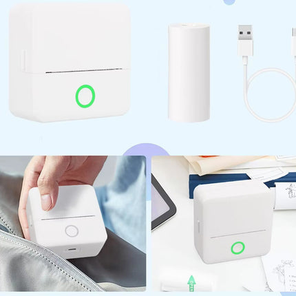 Mini Termoprinter, trådløs – Print fotos, noter og mærkater på farten