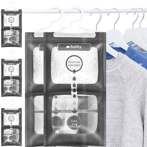 Fugtabsorberende Hængere til Tøj og Skabe - Affugter, fjern fugten - 5 Stk. Sæt