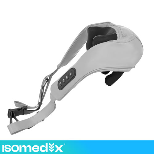 Shiatsu nakkemassager trådløs med varme – USB-C & 3 massageprogrammer
