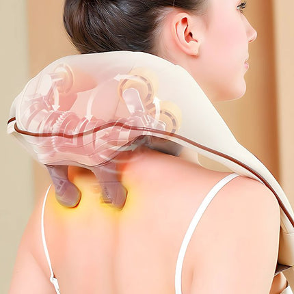 Trådløs nakkemassager med varme – Til nakke, skuldre og krop