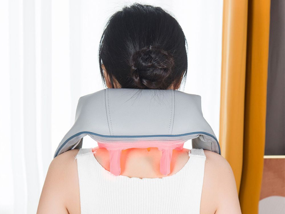 Trådløs Nakkemassager med Varme – Afslapning i Hverdagen