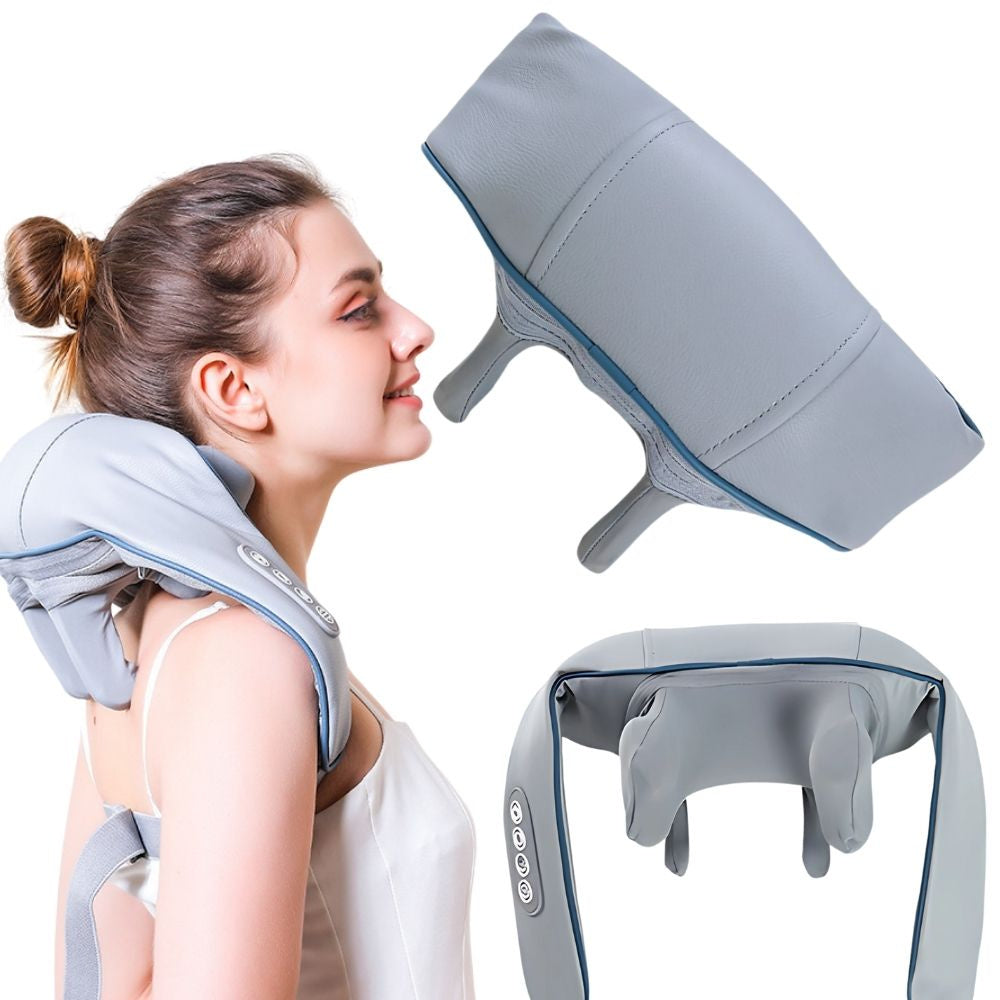 Trådløs Nakkemassager med Varme – Afslapning i Hverdagen