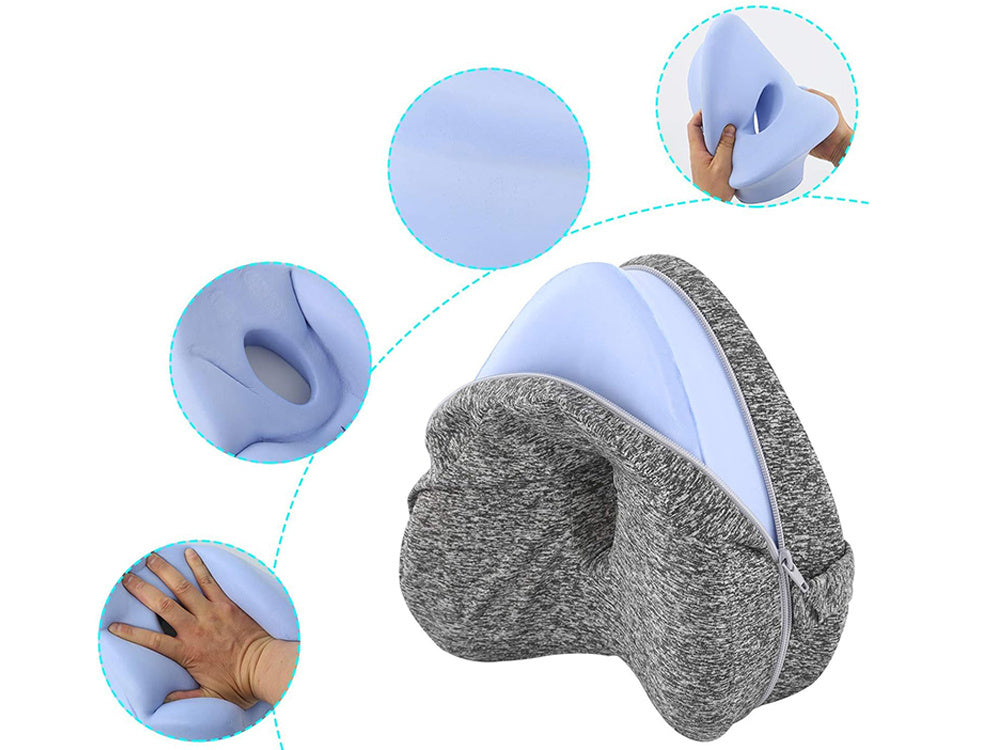 Knæpude med Memory Foam – Ergonomisk Benpude til Bedre Søvn