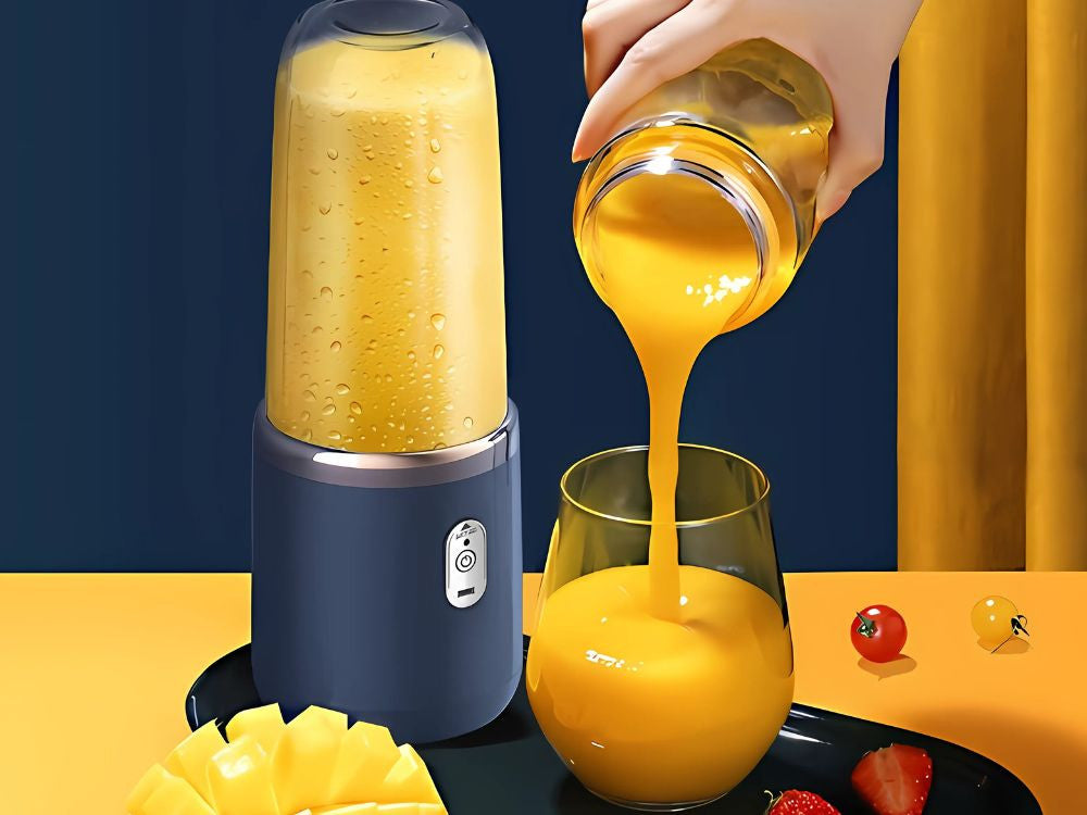 Trådløs Smoothie Blender med 2 x 400 ml Kopper – Genopladelig USB Blender