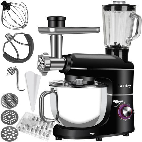 Køkkenmaskine 3-i-1  med Blender og Kødhakker – 2200W