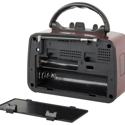 Bærbar Retro Radio med FM/AM, Bluetooth og USB Genopladning