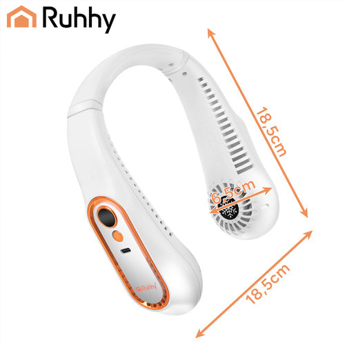 Ventilator til omkring ens hoved -  med LED Display