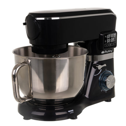 Køkkenmaskine med blender og opvarmet skål