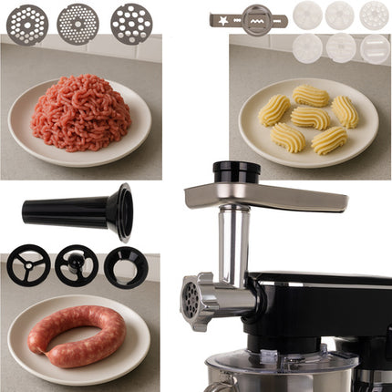 Køkkenmaskine med blender og opvarmet skål