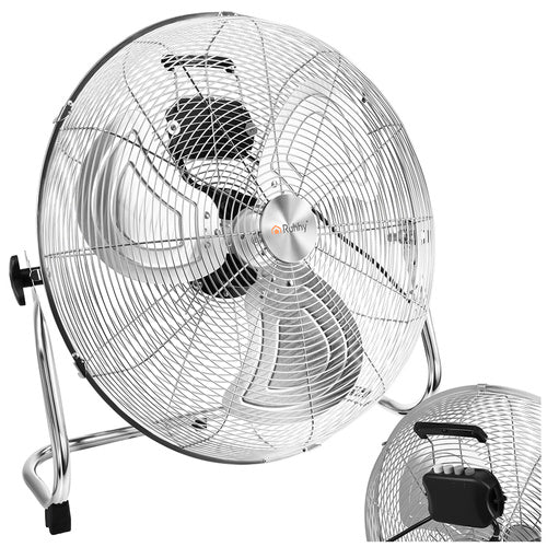 Gulvventilator – kraftig metal ventilator med 3 hastigheder