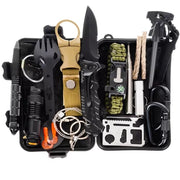 Survival Kit 32-i-1 med vandtæt kasse – komplet overlevelsessæt til outdoor og nødsituationer