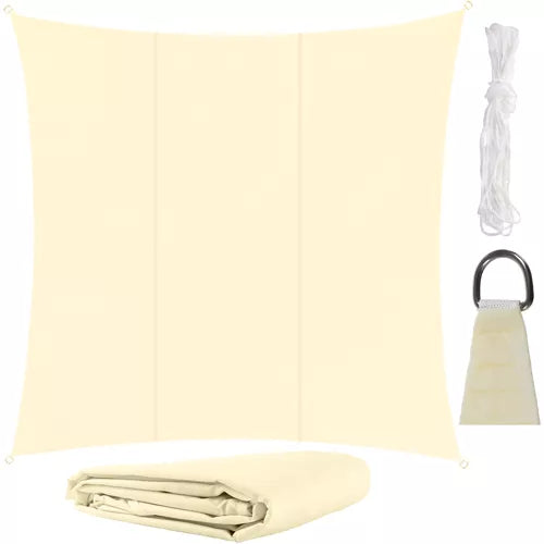 Solsejl Grå/Beige 3 størrelser