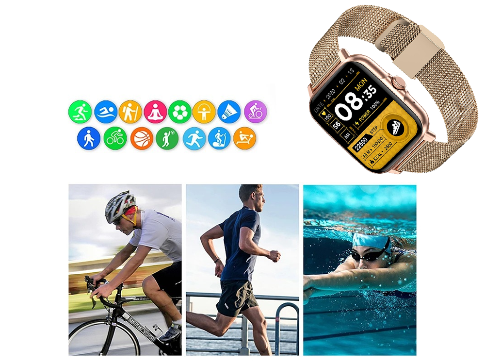 Smartwatch til kvinder og mænd – bluetooth opkald & sport
