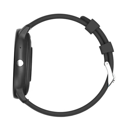 Smartwatch til herre & dame – Sort silikonerem, Bluetooth & Opkaldsfunktion