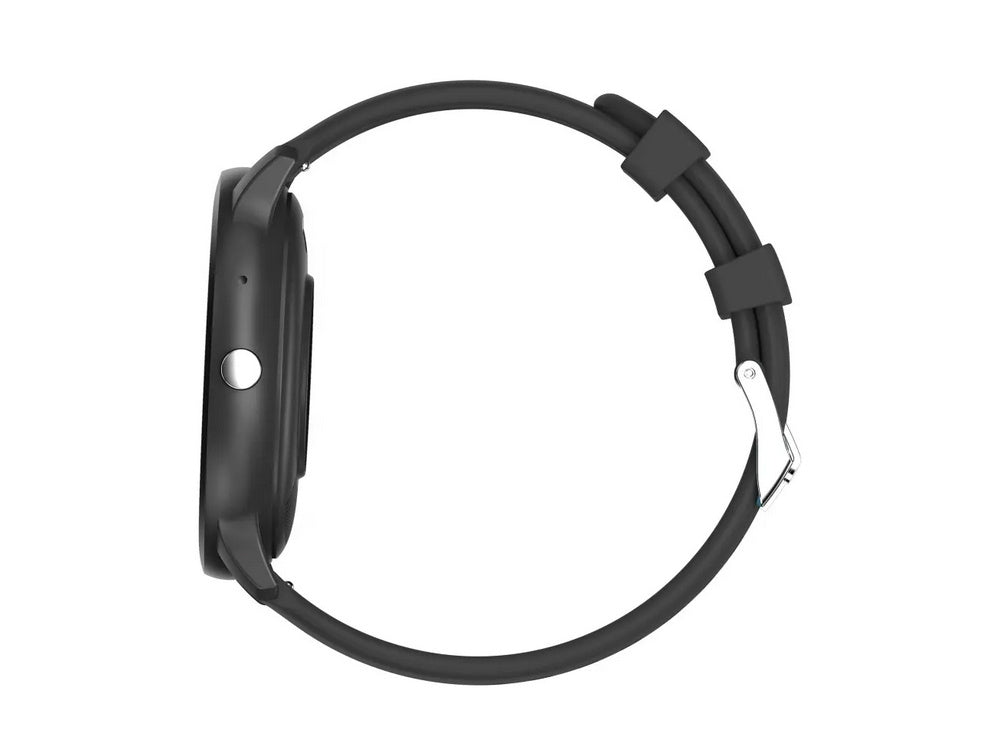 Smartwatch til herre & dame – Sort silikonerem, Bluetooth & Opkaldsfunktion
