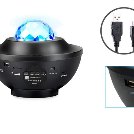 LED stjerneprojektor inkl. fjernbetjening