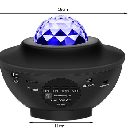 LED stjerneprojektor inkl. fjernbetjening