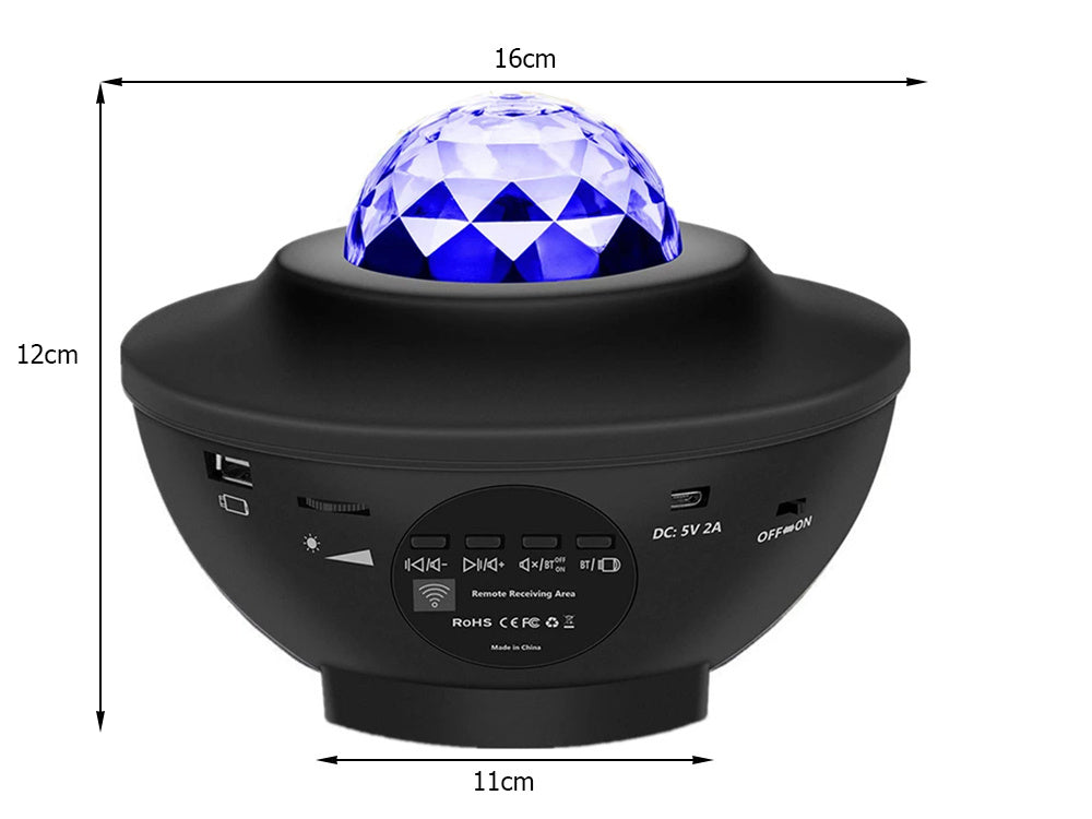 Grundig LED stjerneprojektor inkl. fjernbetjening