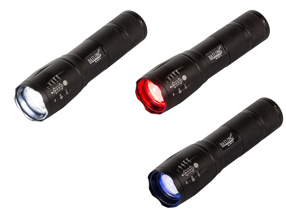 Krafitg LED Lommelygte med Zoom - Genopladelig