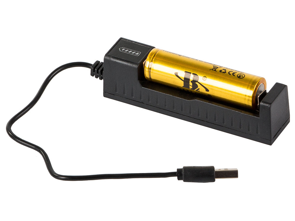 Krafitg LED Lommelygte med Zoom - Genopladelig
