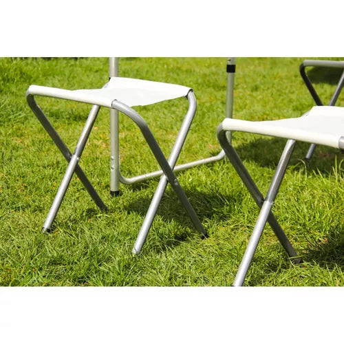 Camping Sæt med Justerbart Bord og 4 Stole